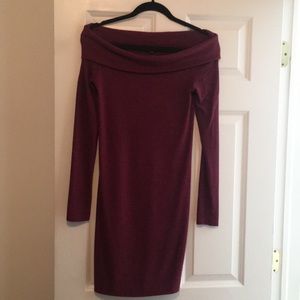 Express burgundy dress from winter 2017